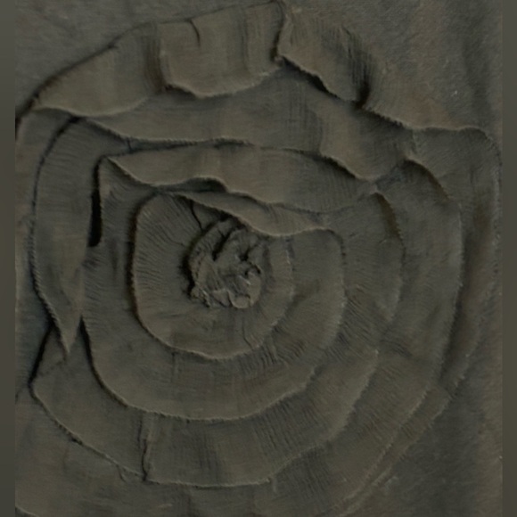 Kate Spade Black Rose Applique Cotton Knit Tank - Picture 8 of 9